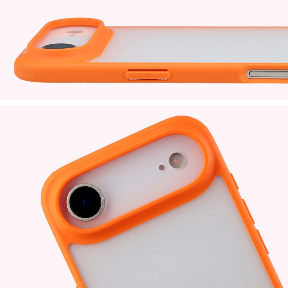 Pełne wycięcie i podwyższone krawędzie aparatu w etui Bizon Case Angelo do Apple iPhone Air